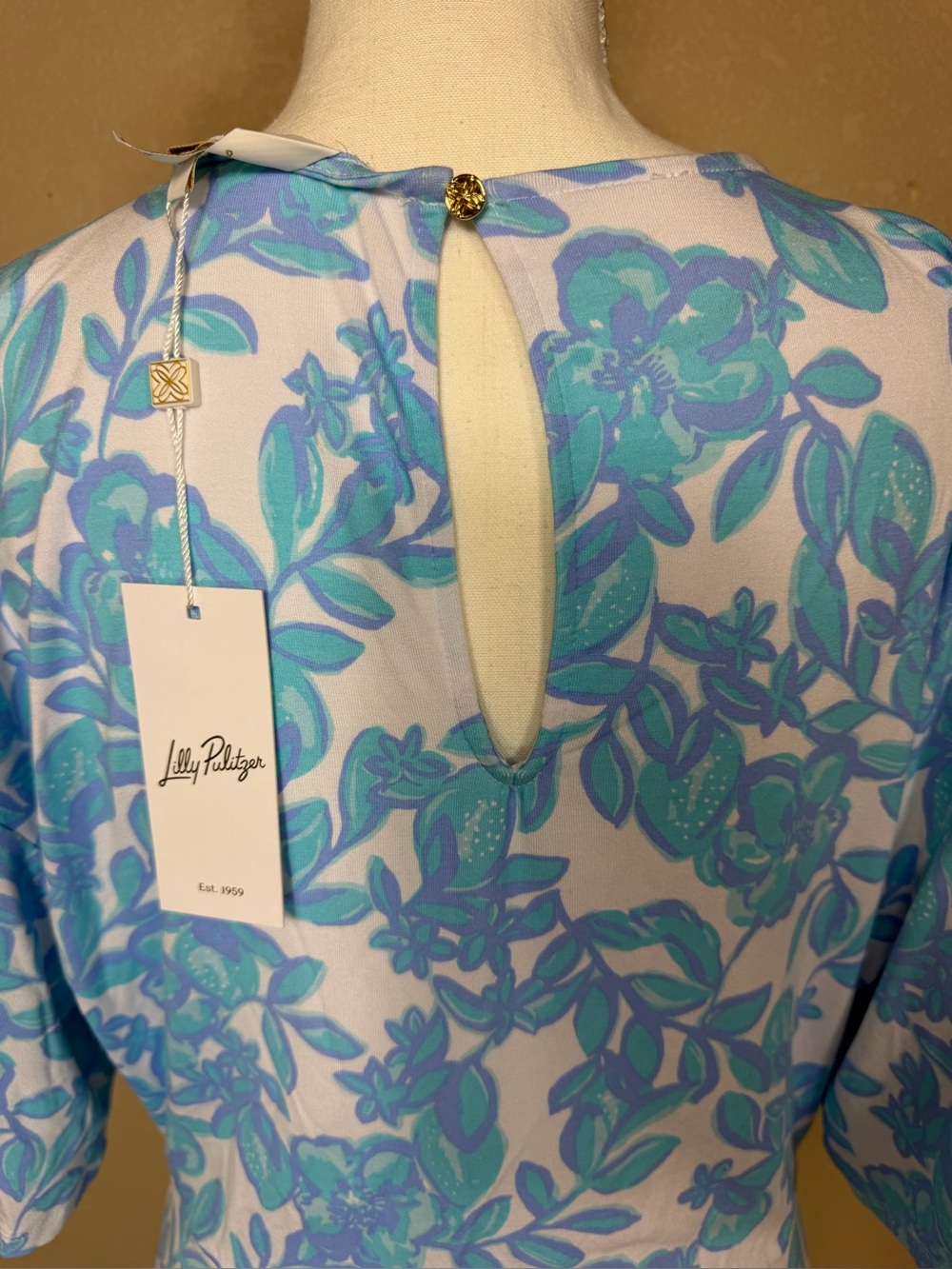 NWT Lilly Pulitzer Shaw Dress in Jacaranda Blue Simply The Zest Women’s Medium - Picture 7 of 13